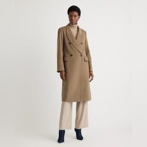 Italian Wool Double-Breasted Coat